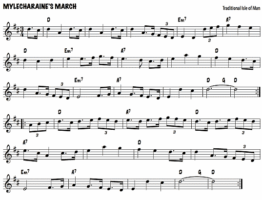 notation: Mylecharaine's March