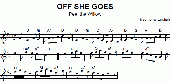 notation: Off She Goes