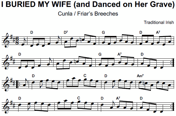 notation: I Buried My Wife